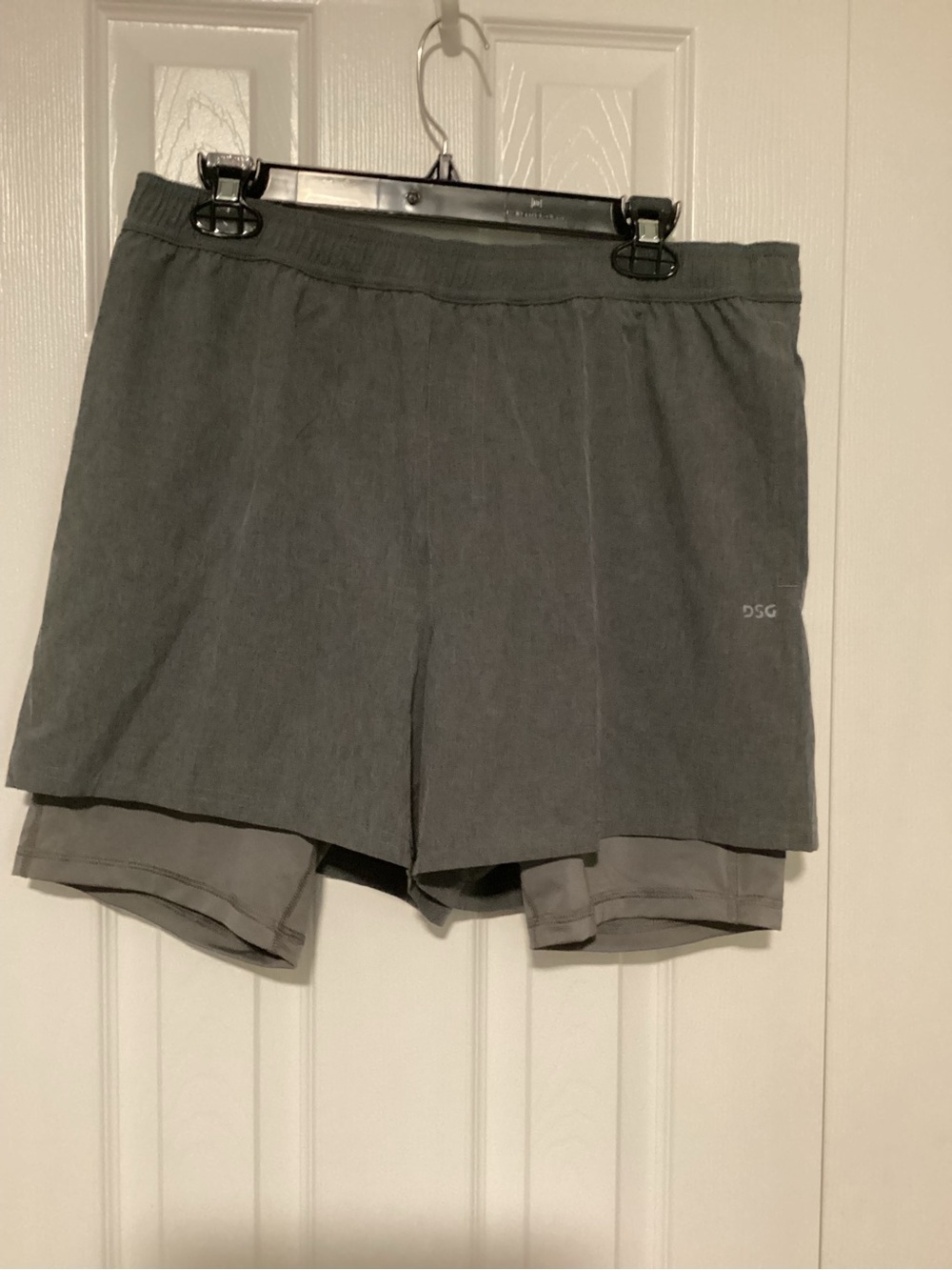 DSG Men's Gray Layered Athletic Shorts